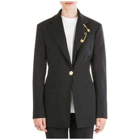 versace jackr nero|versace coats for women.